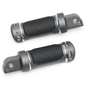 Estriberas para el Pasajero Harley-Davidson® Colección Adversary – Grafito/Mecanizado – Motor Revolution Max