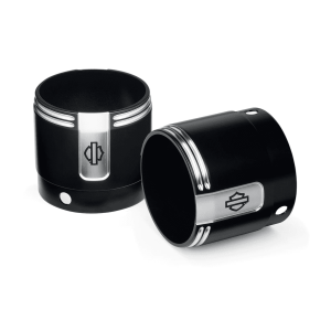 Kit de Terminales de Silenciador 4,5″ Harley-Davidson® Colección Empire – Negro Mecanizado – Touring