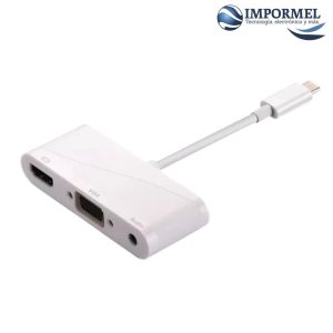 Adaptador Convertidor C Usb Para Macbook 4 En 1 HDMI VGA USB