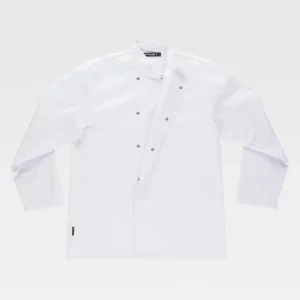 Chaqueta de cocina manga larga con cuello mao B5902 WORKTEAM
