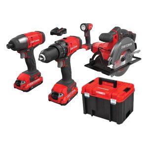 CMCK401D2 COMBO DE ROTOMARTILLO, ATORNILLADOR, SIERRA CIRCULAR, LINTERNA V20 CRAFTSMAN