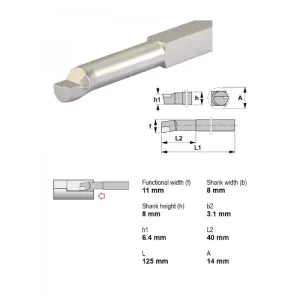 CANELA*Herramienta UNI 4111 ISO 9 0808R PM25