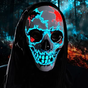 Mascara Luminosa Calavera Halloween