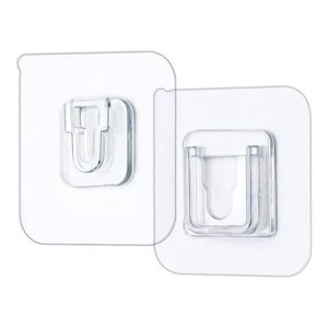 Ganchos Pared Adhesivos De Doble Cara Colgador Transparente