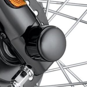 Kit de tapas negro brillo de las tuercas del eje delantero H-D