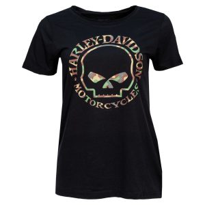 Camiseta Mujer Concesionario Cantabria Harley-Davidson® Woman Willie G Camo